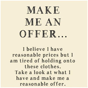 Make me an offer